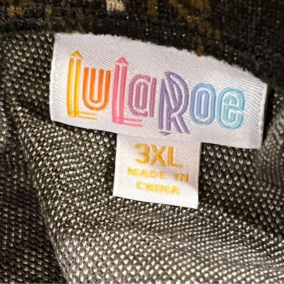 LuLaRoe Madison floral Patterned Skater style‎ plus size stretchy Skirt size 3XL - Picture 6 of 10